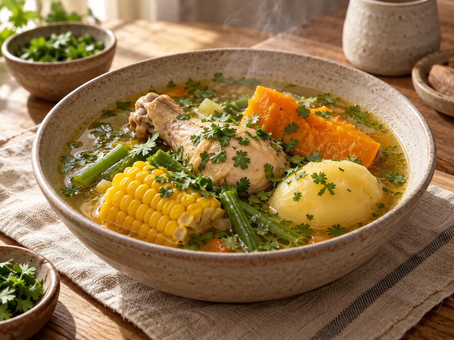 Cazuela de pollo liviana