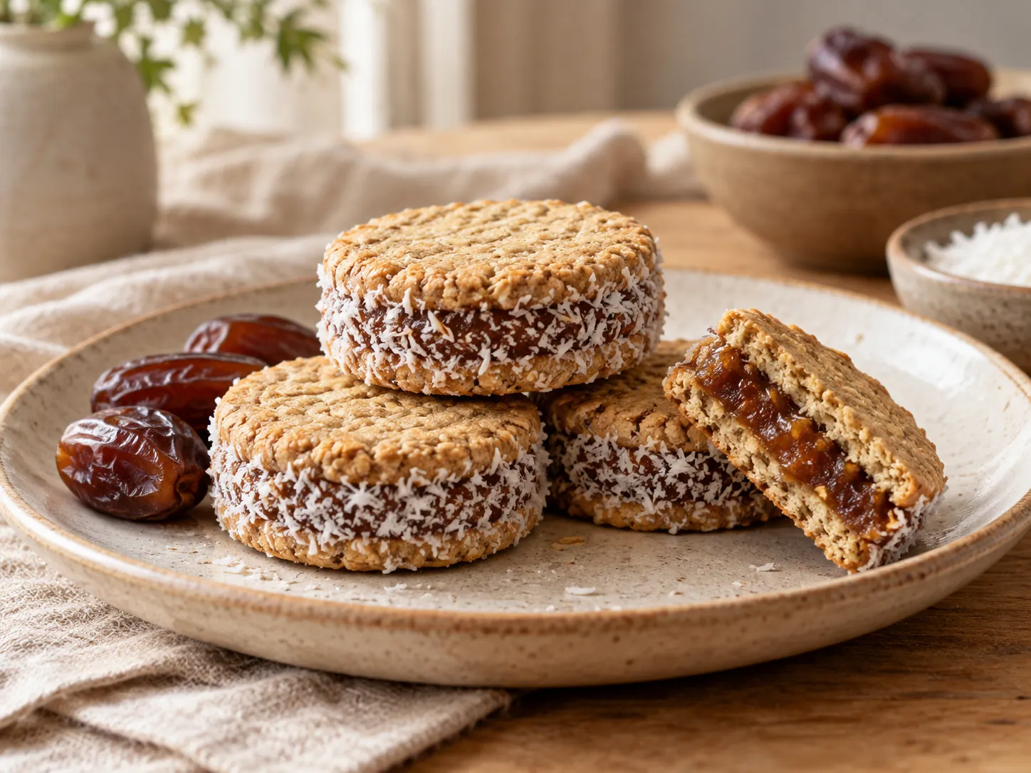 Chilenitas de avena y dátiles